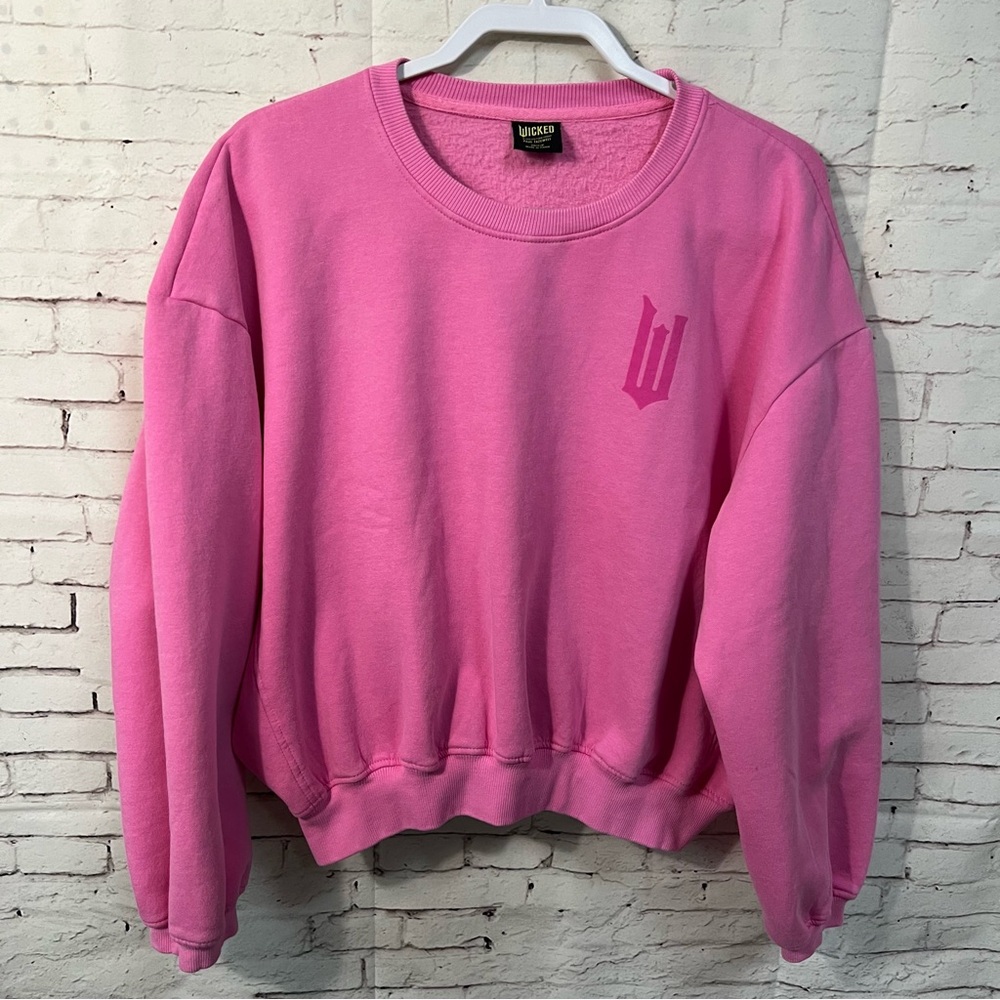Wicked Sz Small Paul Tazewell Defy Gravity Pink Giinda Oversized Sweatshirt